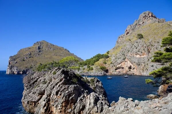 Mallorca coastline overlooking the Mediterranean Sea